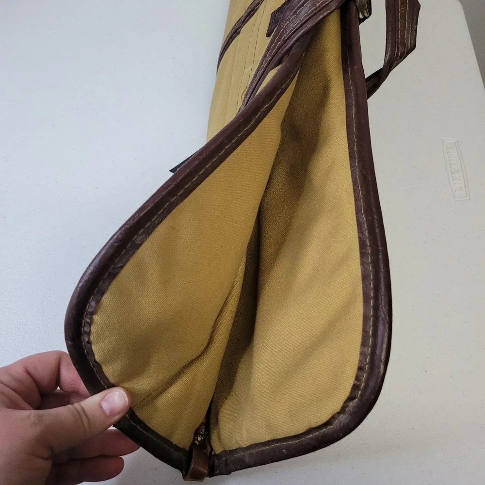 Redhead Canvas Rifle Gun Bag Case Padded‎ Brown Trim Carry Handle 24 Inch VTG